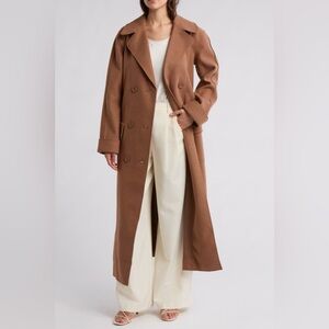 Max Studio Brown Trench Coat